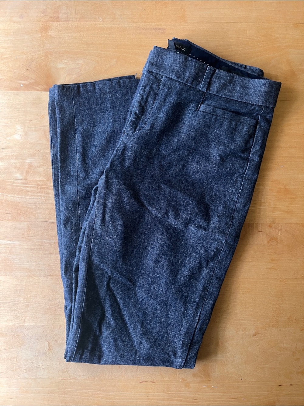 Banana Republic Sloan Heathered Navy Dress Pants